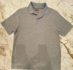 Gildan Performance Golf Style Shirt Size M Gray Short Sleeve Button - Picture 1 of 7