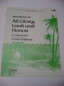 Processional on All Glory Laud and Honor Handbells Organ Sheet Music Theodulph - Picture 1 of 3