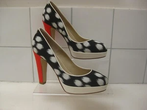 HOBBS ZAPATOS DE CORTE TACONES DE AGUJA Sexy Rojo Tacones Altos Negro Marfil MILA £145 NUEVO 5 38 - Imagen 1 de 10