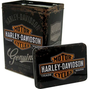 * Licensed Harley Davidson Box Vintage Motorcycle Tin Can Bar & Shield Dose 002 - Bild 1 von 2