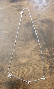 Silver Custom MOM Necklace for Women - Multi-Letter Choker, Perfect Gift Idea! - Picture 1 of 6