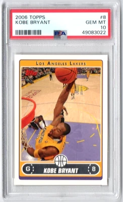 2006 Topps «KOBE BRYANT» (#8) PSA 10 драгоценных камней новый - Изображение 1 из 2