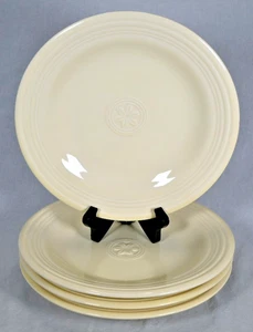 Set (4) Vintage Oneida Blütenblätter Creme Gelb Essteller 10-7/8" - Bild 1 von 6