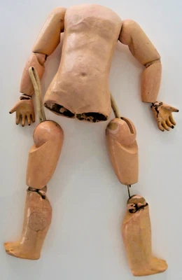 Pour poupée ancienne Jumeau Bru Eden ou autre, pièces détachées corps bras jambe - Photo 1/4