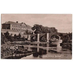 BELLEEK Bridge and Pottery, Co Fermanagh Postcard Postally Used 1907 - Picture 1 of 1