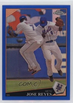 2009 Topps Chrome Blue Refractor /199 Jose Reyes #160 - Image 1 of 2