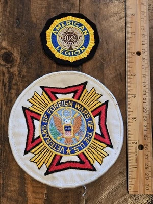 Segunda Guerra Mundial 1960 Ejército de los Estados Unidos Vietnam Era de la Guerra Fría VFW Legión Americana ¡¡Juego de parches L@@K!!! - Imagen 1 de 2