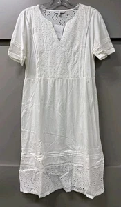 NEXT White Broderie Dress - UK 12 / EU 40 - Picture 1 of 10