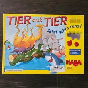 Tier Auf Tier 22 Animal Upon Animal Wooden Stacking Game Haba NO DICE - Picture 1 of 6