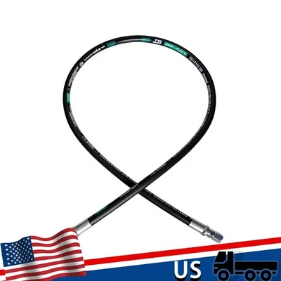 26711-08-08RW 1/2" Hydraulic Hose Swivel 60" Long Female JIC×JIC 3988 psi Black - Image 1 of 3