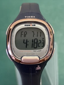 Ladies Timex Ironman Blue Band Digital Watch Water Resistant 100m - Picture 1 of 5