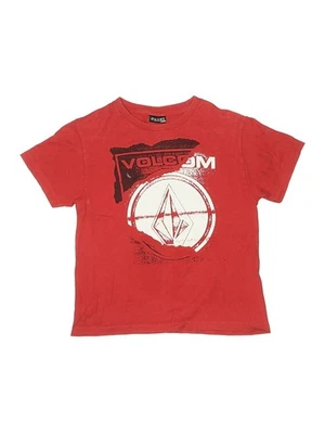 Camiseta Volcom masculina vermelha manga curta crianças pequenas - Imagem 1 de 2