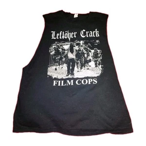Camicia senza maniche tagliata Leftöver Crack Film Cops taglia Large - Foto 1 di 10