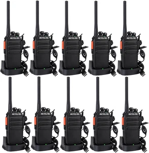 Retevis RT24 Walkie Talkies PMR446 Long Range Radio W/Earpieces 10 Pack - Picture 1 of 12