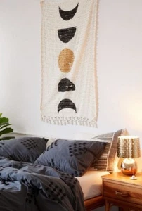 Urban Outfitters UO Home Moon Phase Textured Tapestry 50x30 - Picture 1 of 10