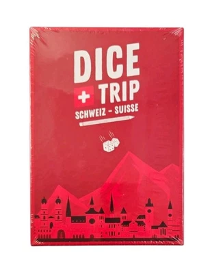 New - Dice Trip Switzerland Game Includes English Instructions Travel Map Game - Image 1 of 4