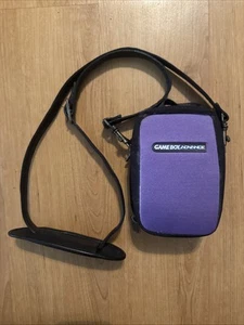 OEM Nintendo Game Boy Advance Purple Carrying Case/Mini Bag Used with Strap - Picture 1 of 13