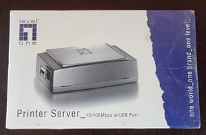Level One FPS-3002USB print server 10/100Mbps with USB port - Zdjęcie 1 z 1