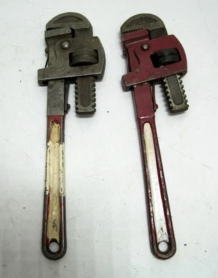 Set of 2 - Vintage 810 Proto MFD U.S.A. 10" Pipe Wrench Drop Forged Steel 10J - Image 1 of 2