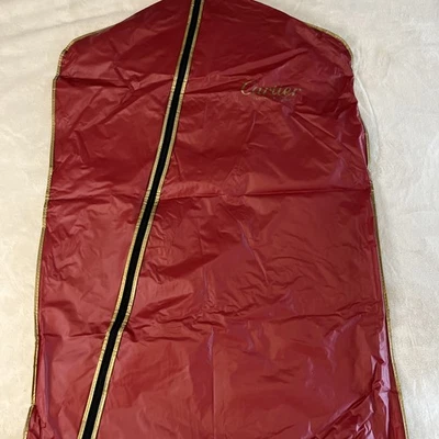 Vintage Red Cartier Garment Suit Bag Storage Plastic - Image 1 of 3