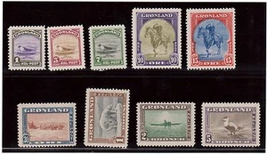 Greenland #10 - #18 VF/NH Set - Picture 1 of 1