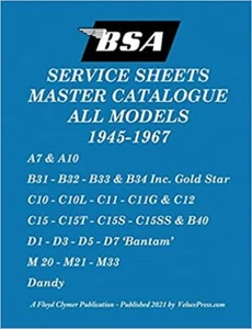 BSA 'Service Sheets' Master Catalogue for All Models 1 - Imagen 1 de 1