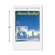 CARD+Heaven Can Wait'39 Sheet Music EDDIE DE LANGE JIMMY VAN HEUSEN BARRY WINTON