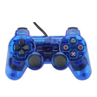 Twin Shock Game Manette Filaire Joypad Poignée pour Sony PS2 Playstation 2 - Photo 1/4