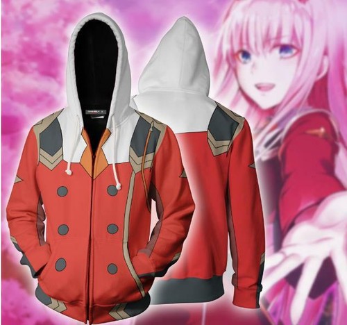 VETEMENTS Felpa con cappuccio DARLING in the FRANXX anime t shirt felpa con cappuccio maglione pullover