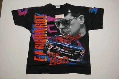 Dale Earnhardt Sr #3 The Man Born To Run All Over Total 印花 T 恤 - M 码 — 第 1/4 张图片