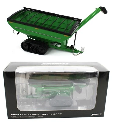 2023 SPECCAST 1:64 *BRENT* GREEN Model V1300 *GRAIN CART* w/TRACKS NIB! - Image 1 of 4