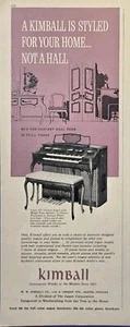 Consola Kimball Luis XV órgano jaspe en color lila página anuncio impreso vintage 1965 - Imagen 1 de 4