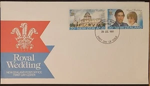 (NZL-225)NEW ZEALAND 1981 FDC Royal Wedding Princess Diana Prince Charles - Picture 1 of 1