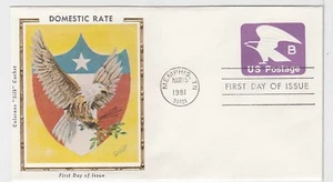 TurtlesTradingPost- American Eagle B Rate Envelope- 1981- FDC #U592 - Colorano - Picture 1 of 1