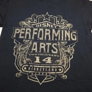 DISNEY PERFORMING ARTS DISNEYLAND RESORT 2014 TEE T SHIRT Mens L Navy Blue  - Picture 1 of 4