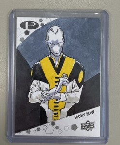 EBONY MAW 2023 UPPER DECK MARVEL PREMIER HAND DRAWN 1/1 ART SKETCH CARD