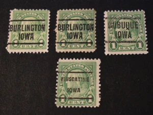 4 - 1922 US Stamps - Scott #552 - Precancels - Used - Iowa - Picture 1 of 2