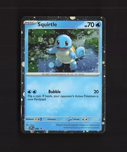 Squirtle SVP048 Scarlet & Violet Black Star Promo Kosmos Holo Pokemon Karte LP - Bild 1 von 2