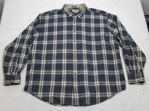 Vintage L.L. Bean Hemd Herren 2XL Blau Flanell Knopfleiste Camp Classiccore - Bild 1 von 11