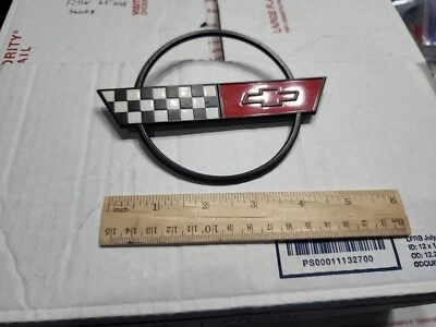 Original Vintage Nos C4 Corvette emblema raro GM # 140449240 Foto 1 de 2