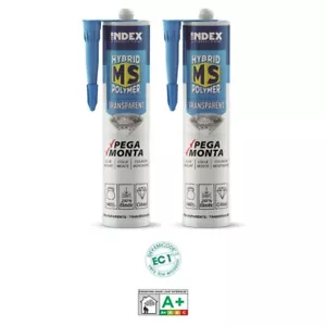 2x Hybrid Montagekleber transparent 290ml Polymer Qualität Dichtstoff Baukleber - Bild 1 von 4