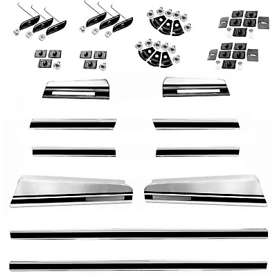 1970 1971 1972 Monte Carlo Body Side Trim Moldings(10) & Clips(complete) New Dii - Image 1 of 3