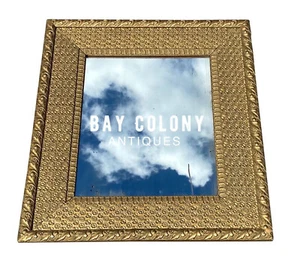 ANTIQUE VICTORIAN GOLD MIRROR IN FLORAL CARVED GILDED FRAME - Picture 1 of 6