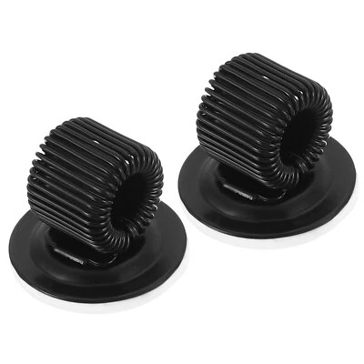 2x Stifthalter Klammern Selbstklebend Feder Schleife Bleistift Organizer Schwarz - Bild 1 von 4