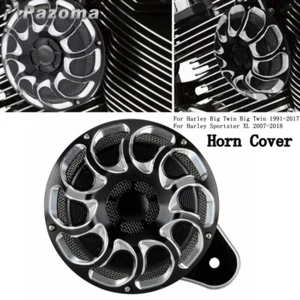Conjunto de cubierta de altavoz de bocina CNC para motocicleta Harley Touring Big Twin 1991-17 - Imagen 1 de 9