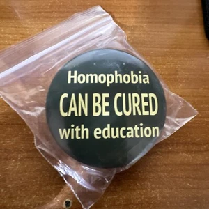 JSX Homophobia Can Be Cured 3" Round Magnet - Picture 1 of 1