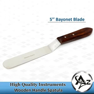 Turner Pancake Spatula Wooden Handle Cooking Spade Stainless Scoop Tool Pizza - Picture 1 of 7