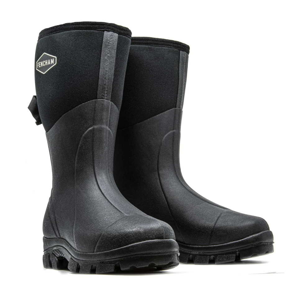 Fencham Armot Adjustable Waterproof Wellington Boots Neoprene Hunting Wellies UK - Image 1 of 4