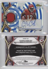 2015 Topps Finest Blue Refractor /150 Chris Conley RPA Rookie Patch Auto RC