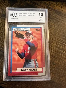 1989-90 Topps debut en Grandes Ligas 1989 - #133 Larry Walker (RC) - Imagen 1 de 2